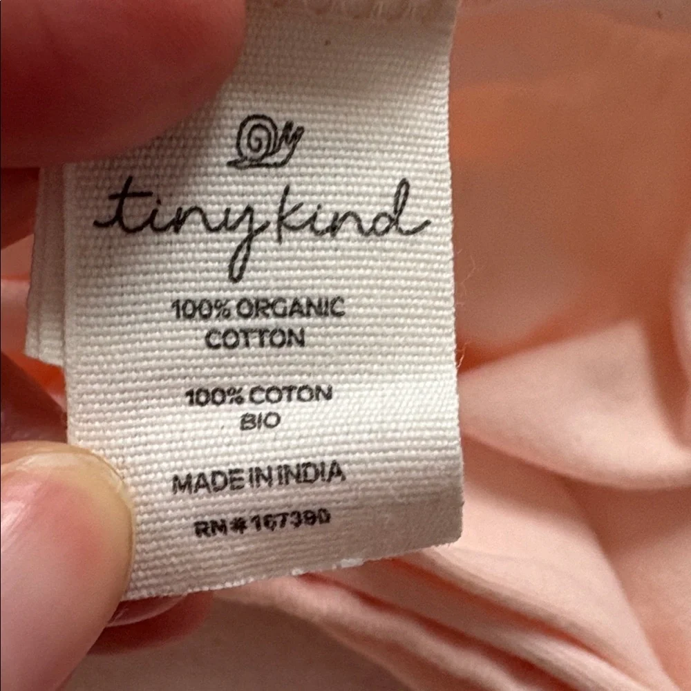 Tiny Kind Organic Cotton Knotted Gown - Pink - Size 0 to 3 months